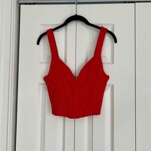Zara Vibrant Red Tank Top